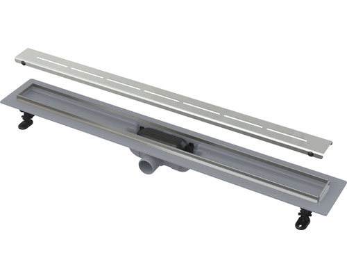 Sprchový žľab form & style Ramree 750 x 62 mm objemový prietok odtoku 27 l/min mriežka z nehrdzavejúcej ocele matná Sprchový žľab form & style Ramree 750 x 62 mm objemový prietok odtoku 27 l/min mriežka z nehrdzavejúcej ocele matná