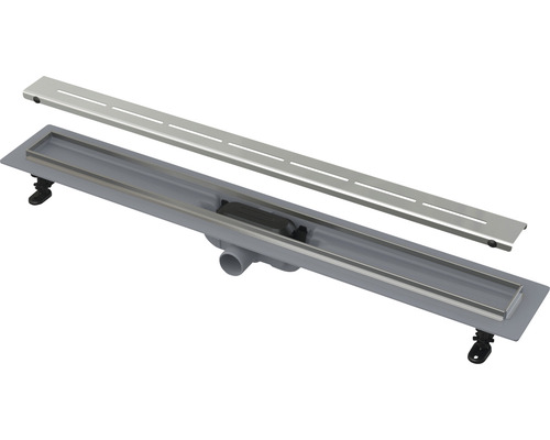 Sprchový žľab form & style Ramree 850 x 62 mm objemový prietok odtoku 27 l/min mriežka z nehrdzavejúcej ocele matná Sprchový žľab form & style Ramree 850 x 62 mm objemový prietok odtoku 27 l/min mriežka z nehrdzavejúcej ocele matná