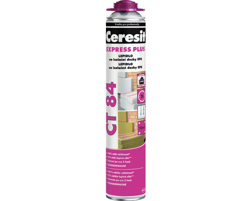 Polyuretánové lepidlo Ceresit CT 84 Express plus 850ml Lepiaca dóza Ceresit Express Plus pre izolačné dosky