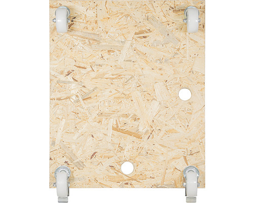 OSB doska s kolieskami a otvormi na uchopenie