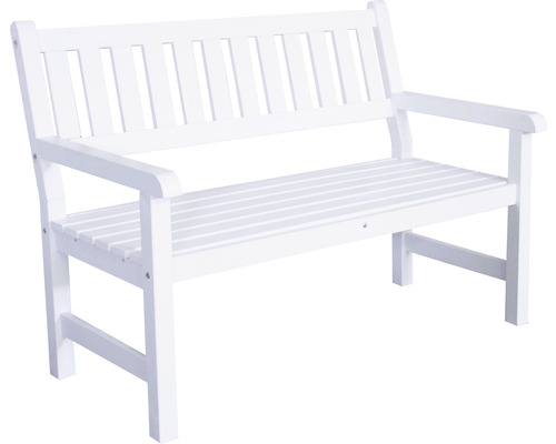 Záhradná lavica SenS-Line Garden Furniture dvojmiestna 125 cm biela