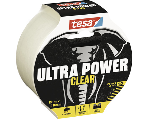 Rolka lepiacej pásky Tesa Ultra Power Clear 20 metrov krát 48 milimetrov