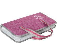 Puzdro na CD s rúčkou a kvetinovým vzorom