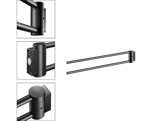 Držiak na uteráky Keuco s dvoma ramenami