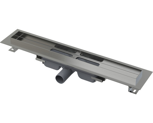Sprchový žľab Jungborn UNO 650 x 65 mm objemový prietok odtoku 35 l/min. Nerezový sprchový žľab s odtokom