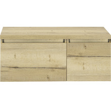 Spodná skrinka s dreveným dekorom a dvoma zásuvkami