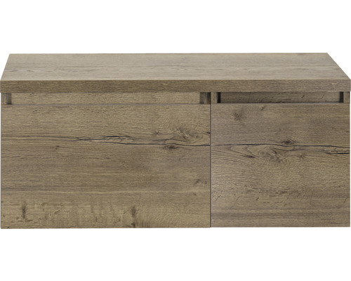 Skrinka pod umývadlo vo farbe dreva s dvomi dvierkami