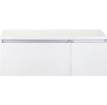 Biela skrinka pod umývadlo s dvomi dvierkami