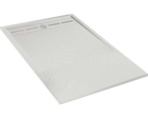 Obdĺžniková sprchová vanička z liateho mramoru s odtokom