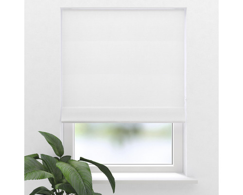 Rímska roleta SOLUNA biela 100x180cm Okno s bielou roletou