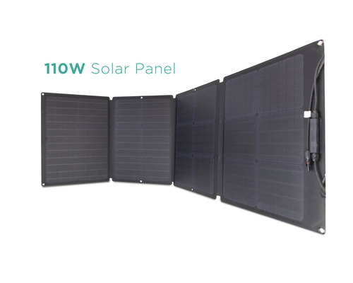 Rozložený 110 wattový solárny panel na výrobu elektriny