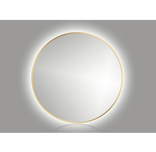 LED guľaté zrkadlo do kúpeľne Mirro 60 cm zlaté-thumb-1