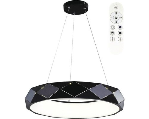 LED luster Top Light Apolo 60SK RC 45 W 4500 lm 3000-6500 K čierne s diaľkovým ovládaním Závesné svietidlo s diaľkovým ovládaním pre stropné osvetlenie