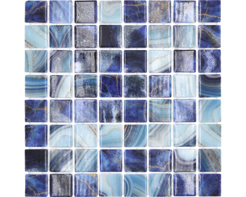 Sklenená mozaika VP56384PUR štvorcová ECO ROYAL 38 PUR 31,6x31,6 cm