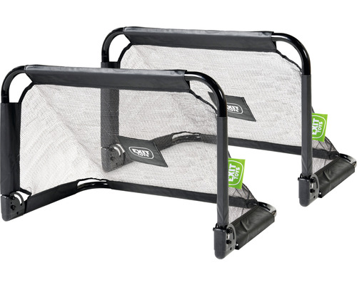 Dve prenosné futbalové bránky so sieťou