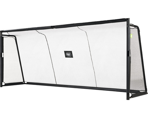 Futbalová bránka so sieťou a čiernym rámom