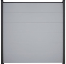 Plotový diel s vodorovnými panelmi a rámom