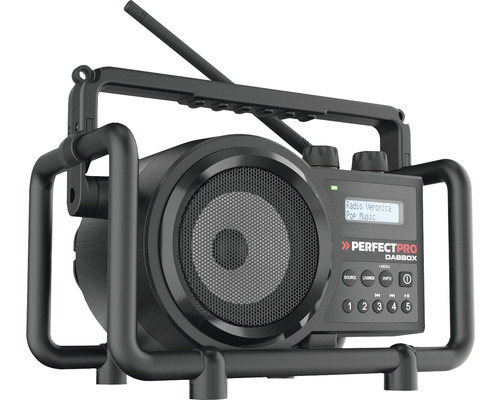 Stavebné rádio Perfectpro DABBOX s anténou