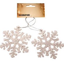 Dve snehové vločky na dekoráciu na závese