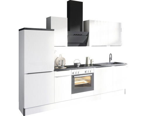 Kompletná kuchynská linka s chladničkou, drezom, digestorom a elektrickým sporákom