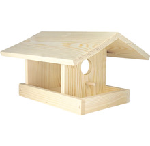 Kŕmidlo pre vtáky z dreva