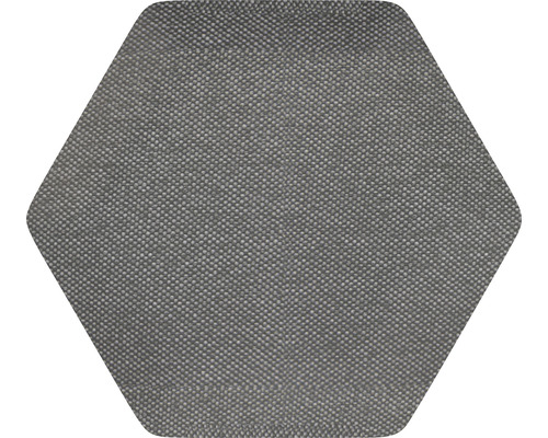 Čalúnený nástenný panel Soft Luna 35 suchý zips 30x26 cm sivý