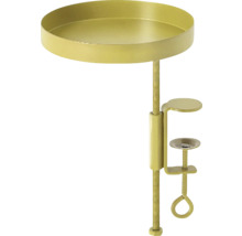 Kovový príručný stolík so skrutkovou svorkou