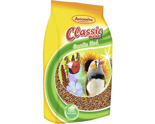 Avicentra Classic Menu Krmivo pre exotické vtáctvo v žltom obale