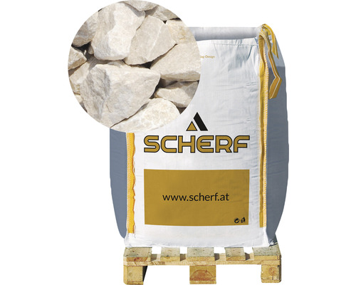 Kamenná drť mramorová 25–50 mm zámocká béžová big bag 1000 kg