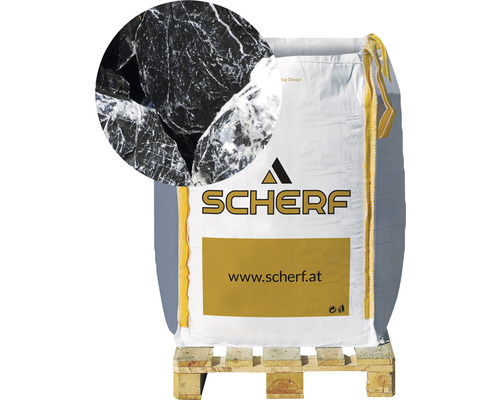 Kamenná drť mramorová 50–100 mm čierno-biela big bag 1000 kg