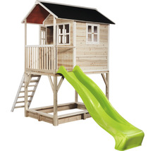 Detský domček so šmýkačkou a pieskoviskom do záhrady