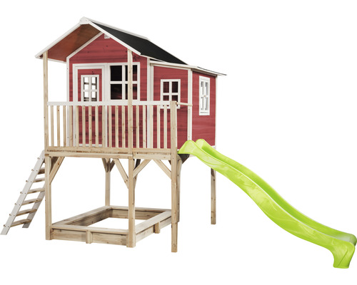 Hrací domček so šmykľavkou a pieskoviskom