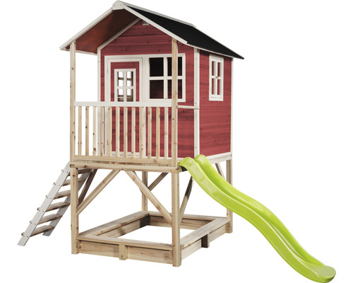 Detský hrací domček so šmýkačkou a pieskoviskom