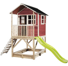 Detský domček so šmykľavkou a pieskoviskom pre záhradu