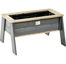 Drevený vyvýšený záhon s logom EXIT