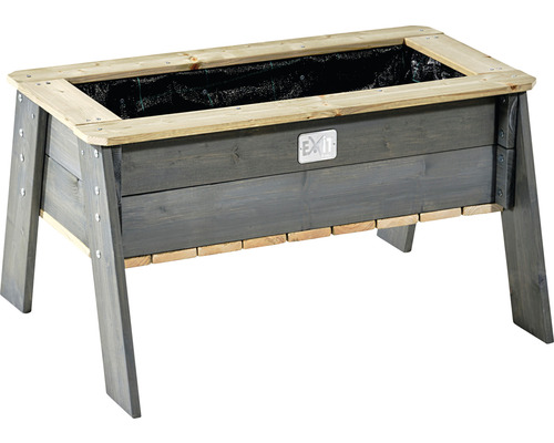 Detský vysoký záhon EXIT Aksent drevený L Drevený vyvýšený záhon s logom EXIT