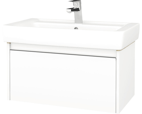 Kúpeľňová skrinka s umývadlom Dřevojas Bono 74,5x39 cm biela matná umývadlo Q 203429