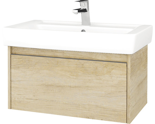 Kúpeľňová skrinka s umývadlom Dřevojas Bono 74,5x39 cm Nebraska umývadlo Q 203368