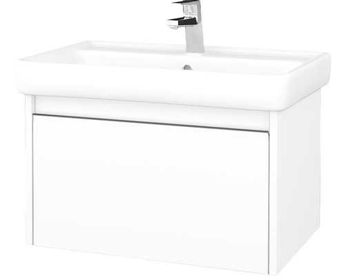 Kúpeľňová skrinka s umývadlom Dřevojas Bono 64,5x39 cm biela umývadlo Q 203313