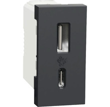 USB zásuvková vložka s USB-A a USB-C konektorom