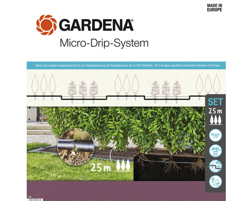 Gardena Micro-Drip-System súprava pre živé ploty 25 metrov