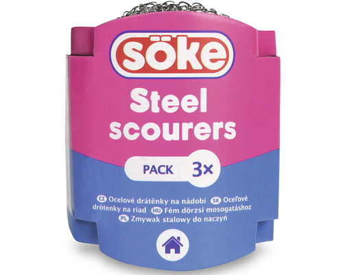 Söke oceľové drôtenky, balenie po troch