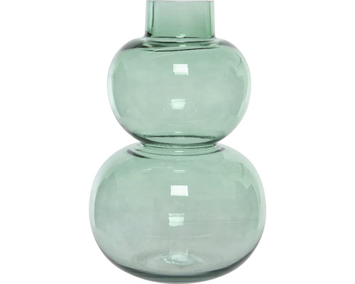 Váza sklenená 28 cm zelená