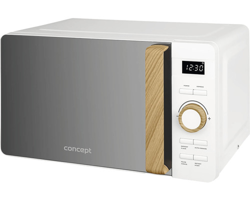 Mikrovlnná rúra s otočným gombíkom a digitálnym displejom