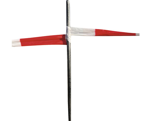 Zábrana s červeno-bielym zábranovým pásom