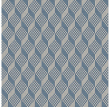 Detailný záber textilnej podlahovej krytiny s geometrickým kockovaným vzorom.