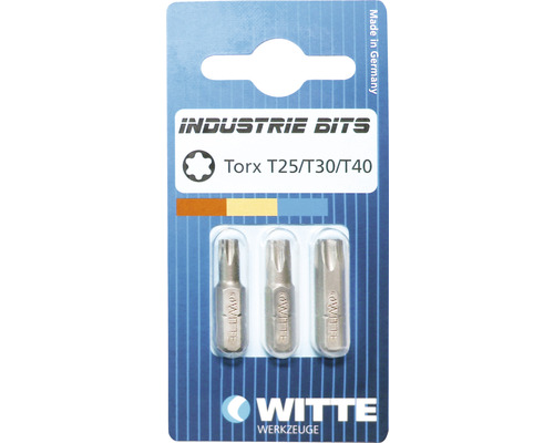 Sada bitov Witte Industrie Torx T25, T30 a T40