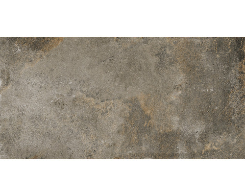 Dlažba imitácia kameňa Street Brown Matt 60x120 cm sivočierna
