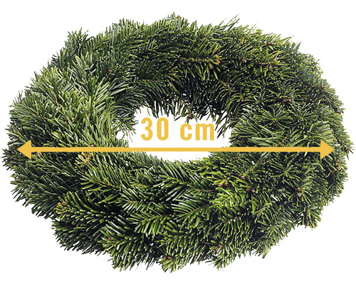 Veniec z jedľových vetvičiek s priemerom 30 centimetrov