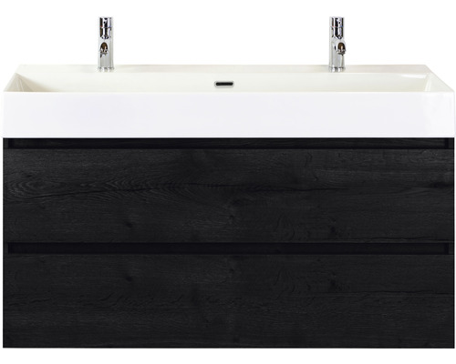 Skrinka pod umývadlo s dvomi zásuvkami a umývadlom